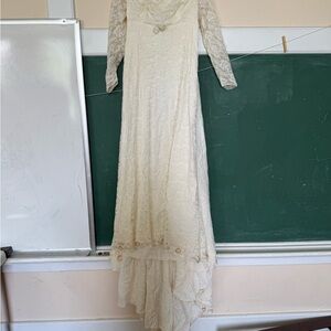 Elegant Lace Ivory Dress